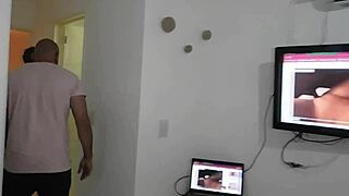 Intimate moment with friend and wife.