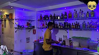 Bartender Seduces And Fucks Without Condom