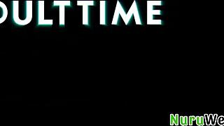 andi avalon scotty p - renew with nuru and this stunning busty blonde masseuse