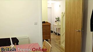 British 18-Year-Old Goth Girl Eats Ice Cream with Suggestive Cum Topping