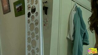 Lingerie tryout turns into juicy wet lesbian fingering and masturbation with skinny brunette and blonde girls.