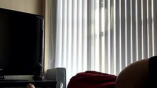 Asian with big tits rides cock hard