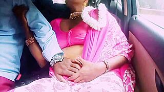 beautiful south indian housewife cheats in car with boyfriend