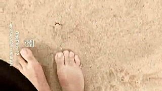 Bare feet playing in sand for sensory purposes, barefeet fetish