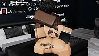 Destroying My Friend's Tight Pussy In Roblox Game