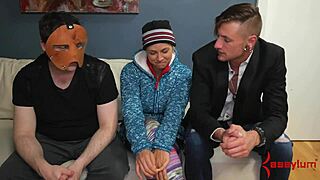 why is this busty teen sub getting rammed deep in her ass?