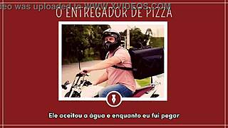 Sexy pizza delivery encounter with libertine tales