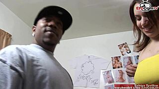 Is BBC too big for this brunette slut's tight pussy?