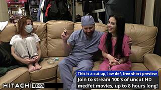 Patient BLAIRE CELESTE GETS HITACHI ORGASM FROM DOCTOR in hospital fetish