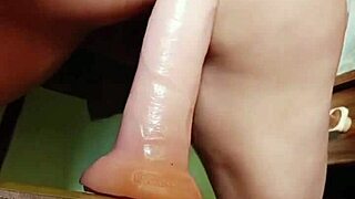 Sister-In-Law Masturbates With Huge Dildo