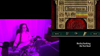 playing through blackmoor manor with naked brunette big tits