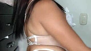 A beautiful Colombian latina seduces her friend in a homemade video.