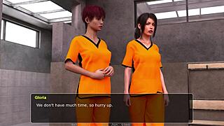 let's play prison life with shaved pussy fingering and masturbation