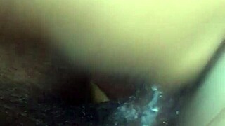 Homemade ebony engages in creamy activity