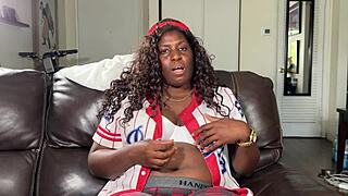 Olympic athlete Althea Charles shows her fitness in intense action