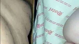 Latina amateur spreads juicy pussy for big black cock, feeling intense pain