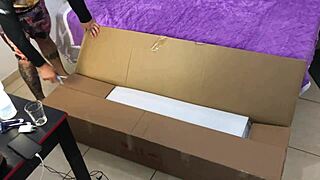 My new girlfriend Alice arrives as a beautiful realistic sex doll