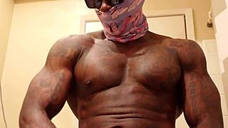 Hallelujah Johnson worships Jeremiah's big black cock in domination scene