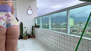 i watch my latina neighbor clean in shorts what a delight