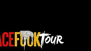 Lisi Kitty, the blonde cum slut, slurps on a big white cock in rough domination.