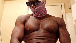 Hallelujah Johnson worships Jeremiah's big black cock in domination scene