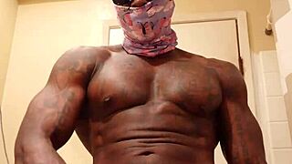 Hallelujah Johnson worships Jeremiah's big black cock in domination scene