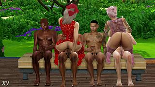 brigitte and brianna in group scene