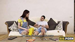 गंदी बेब रिच सौतेले भाई को लुभाती है, जिससे बाउंड फकिंग और शेव्ड चूत पर फेशियल होता है!