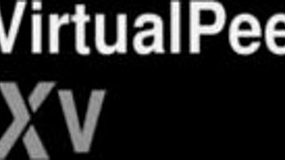 vr piss play and dildo fucking with blonde teen fingering close up