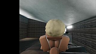 Bbw enjoys oral then intercourse in Roblox.