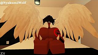 A beautiful ebony girl empties balls with her big black cock.