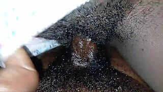 Ebony Teen with Tight Pussy Fucks Friend in Panties and Pantyhose?