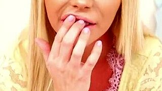 Wow, Rachele Richey Deepthroats Huge Cock And Swallows!