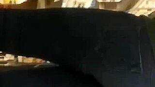 Candid hidden teen ass captured in video