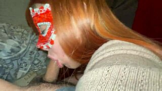 caught her horny and ready to suck deepthroat