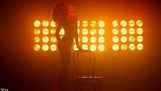 Pole dance strip tease sensual latina brunette cowgirl shaved pov teasing sexy hairless