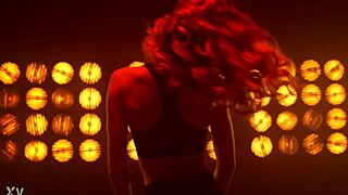 Pole dance strip tease sensual latina brunette cowgirl shaved pov teasing sexy hairless