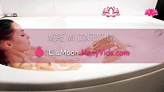 Lilu Moon feels intense emotions during sloppy blowjob and riding huge cock in POV