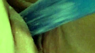 dildo covered in cum after toy play