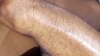 behind scenes, bella dona's ass torn in interracial anal, cum inside