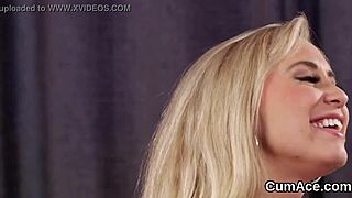 Frisky Peach Sucks Cum Load Off Face!