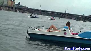 i'm riding the waterbike naked in public