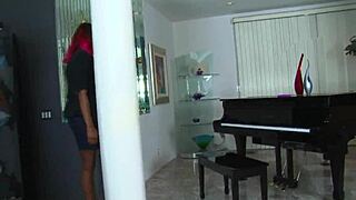 The ebony teacher enjoys face fucking and deepthroating a huge black cock until gaping