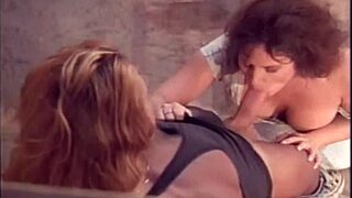 ashlyn gere getting tag teamed in retro porn scene with big tits