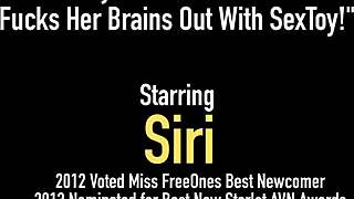 Curvy babe Siri uses vibrator on her pussy in POV fingering session with dirty talk