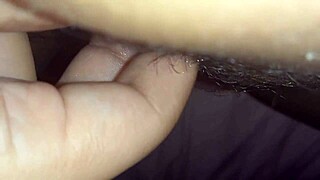 latina's big wet pussy gets teased close up