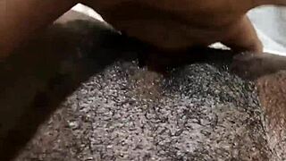 wet pussy masturbation leads to intense orgasm and creampie in homemade solo