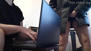 I MASTURBATE riskily near my COLLEAGUE in the OFFICE