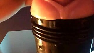 amateur guy fucking his fleshlight in homemade video