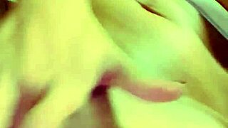 greluda enjoying a great blowjob outdoors while playing with her tits